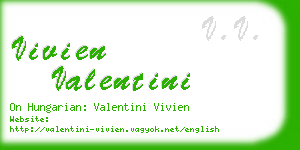 vivien valentini business card